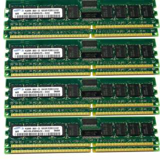 SAMSUNG 8GB (8x 1GB) PC3200 400Mhz DDR ECC 184 PIN RAM  