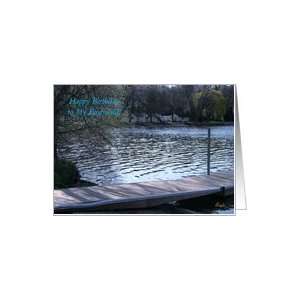  Boyfriend, Happy Birthday Memory Lake Photo Card Health 