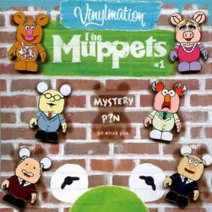  Disney 7 Pin Vinylmation Muppets Booster Set + Chaser 