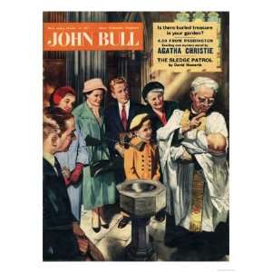 John Bull, Christenings Baptizing Churches Magazine, UK, 1957 