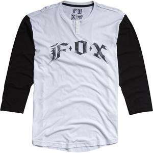  Fox Racing Griffin Long Sleeve Henley T Shirt   Medium 