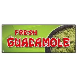  GUACAMOLE BANNER SIGN fresh avocado dip guac chip dip 
