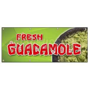  36x96 GUACAMOLE BANNER SIGN fresh avocado dip guac chip dip 