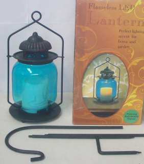 Flameless Candle LED Indoor Outdoor Lantern w Timer  
