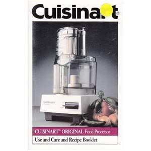Cuisinart Use and Care Recipe Booklet Cuisinart  Books