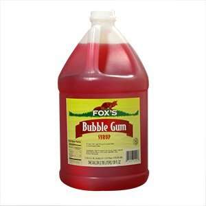 Foxs Bubble Gum Snow Cone Syrup 4   1 Gallon Containers / CS  
