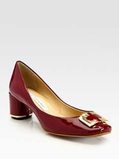 Diane von Furstenberg   Bonnie Patent Leather Buckle Pumps