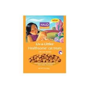  Halo Live A Littles Wholesome Cat Treats Chicken 3 oz Pet 