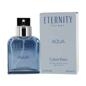    ETERNITY AQUA by Calvin Klein EDT SPRAY 3.4 OZ for MEN Beauty