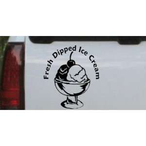 Fresh Dipped Ice Cream Business Car Window Wall Laptop Decal Sticker 