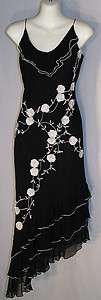 New York Little Black Dress Beads Embroidery Size 8 