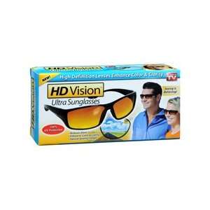  HD Vision Plastic Ultra Sunglasses Black 