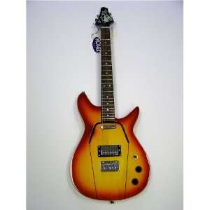  Kona Sunburst Hardtail Electric Guitar w/ Case Musical 