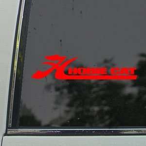  HOBIE CAT Red Decal Truck Bumper Window Vinyl Red Sticker 