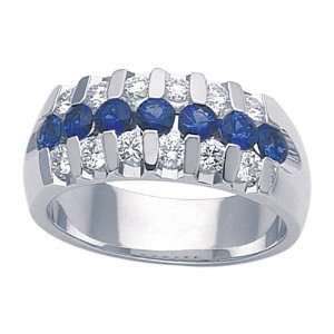  Karina B(tm) Genuine Sapphire Band in 18 kt White Gold 