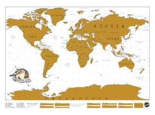   Personalized Travel World Map Poster Size 81.9 x 58.2 cm  