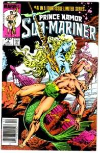 Marvel Comics Prince Namor the SUB MARINER Comic 4 1984  