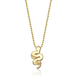 Alex Woo Little Signs Animals Yellow Snake Pendant Necklace 