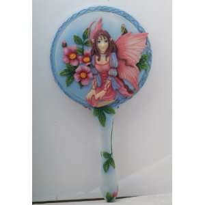  Celtic Rose Hand Mirror Cold Cast Resin Hand painted to 