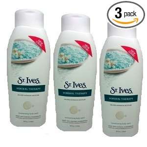 St. Ives Body Wash Mineral Therapy 18 Oz. (Replenish) (Pack of 3)