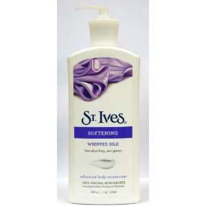 St. Ives Softening Whipped Silk Advanced Body Moisturizer, 18 Oz Pump 