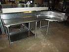 103” Kevry Stainless Steel 90 Degree Dishwashin​g Table 