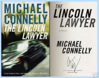 MICHAEL CONNELLY LINCOLN LAWYER SIGNED FIRST EDITION  