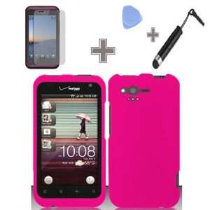   Pink Snap on Solid Case Hard Case Skin Cover Faceplate for HTC Rhyme