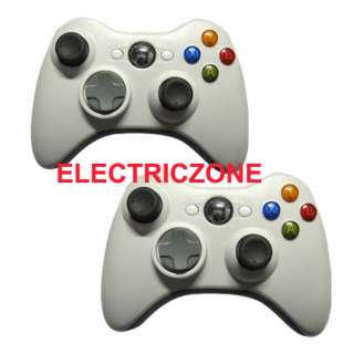2xNew White Wireless Controller For Microsoft Xbox 360 xbox360 Free 