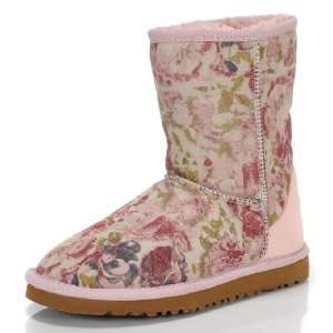  Ugg Boots Metallic Short Rose