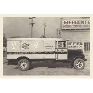 Vintage Art Kuhner Packing Company Truck #2   Giclee Fine 