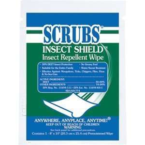  Insect Repellent Wipes SCRUBS INSECT SHIELD