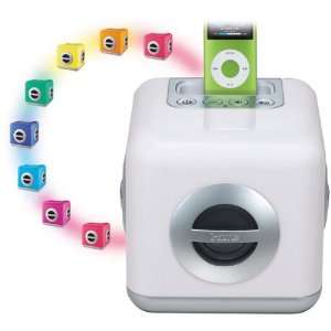   LED Color Changing Speaker System With iPod Dock V36713 Electronics