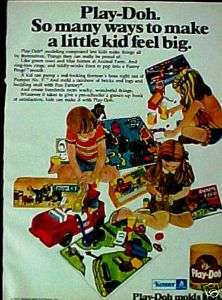 1974 Kenner Play Doh Clay Kids Toy Games Sets Print Ad  