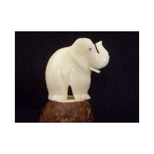  Ivory Elephant Tagua Nut Figurine Carving, 1.8 x 1.8 x 1.2 