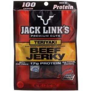 Jack Links 100 Calorie ct Teriyaki Beef Jerky, 1.25 oz, 12ct (Quantity 