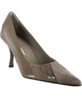 Charles David taupe suede patent trim Devin pumps   up to 70 