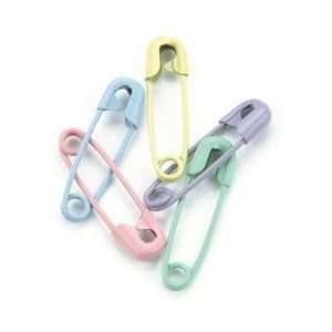  Mini Painted Safety Pins 50/Pkg Pastel