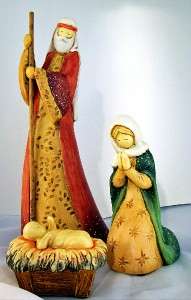 Nativity Set 3 Figures Holy Family Joseph Mary Baby MIB  