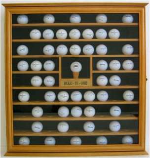 76 Golf Ball Display Case Rack Holder Cabinet with Door  