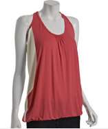style #304902602 coral colorblocked jersey Jet Set racerback top