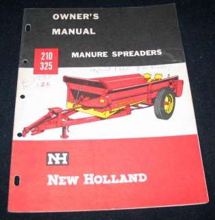 NEW HOLLAND MANURE SPREADERS 210 325  