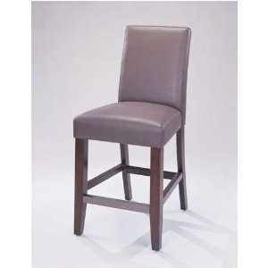  Powell Vienna Counter Stool with Chocolate Split Leather 