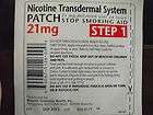 Nicotine Transdermal System 21mg Stop Smoking Patch Step 1