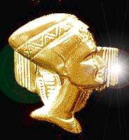 QUEEN NEFERTITI Egyptian Ring Egypt Gold Plated  