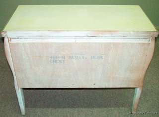 5918 Vintage FRENCH Country Painted Chest Commode Lovely  