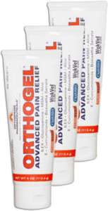 Orthogel Advanced Pain Relief Tube   4 oz (3 Pack)  