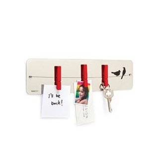 Wall Mount Memo Board Reflective Note Board with 3 Magnetiic Pegs by 