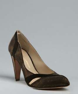 Rebecca Minkoff city lights suede Bewitched cutout pumps   