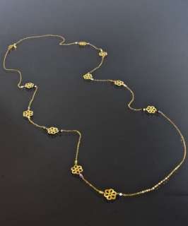 Mashka gold flower bead layering necklace  
